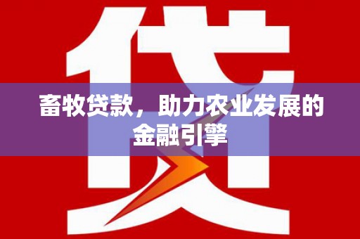 成武畜牧贷款，助力农业发展的金融引擎