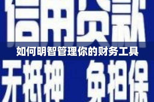 成武如何明智管理你的财务工具