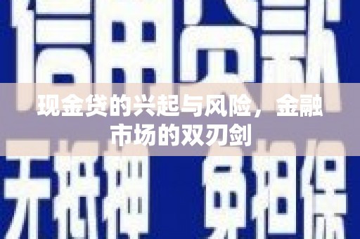 成武现金贷的兴起与风险，金融市场的双刃剑
