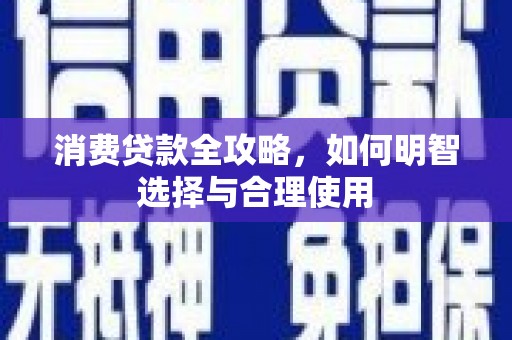 成武消费贷款全攻略，如何明智选择与合理使用