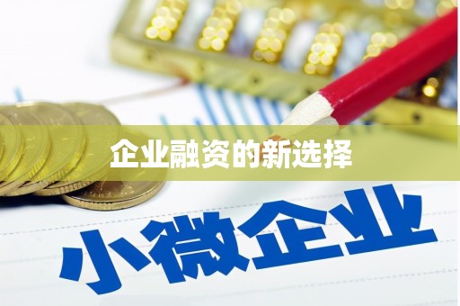 成武企业融资的新选择