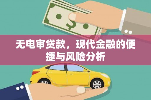 成武无电审贷款，现代金融的便捷与风险分析