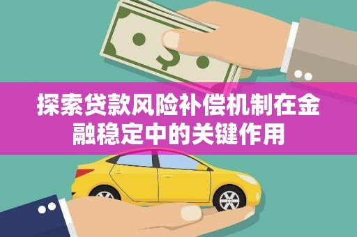 成武探索贷款风险补偿机制在金融稳定中的关键作用