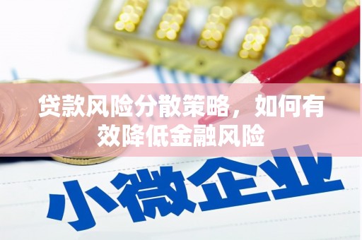 成武贷款风险分散策略，如何有效降低金融风险