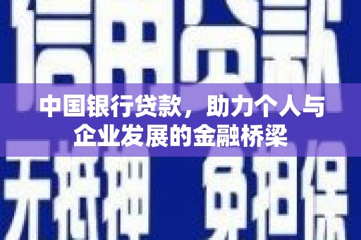 成武中国银行贷款，助力个人与企业发展的金融桥梁