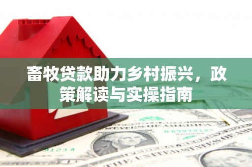 成武畜牧贷款助力乡村振兴，政策解读与实操指南