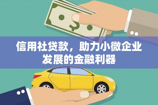 成武信用社贷款，助力小微企业发展的金融利器