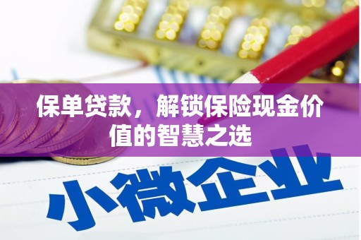 成武保单贷款，解锁保险现金价值的智慧之选