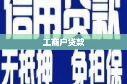 成武工商户贷款