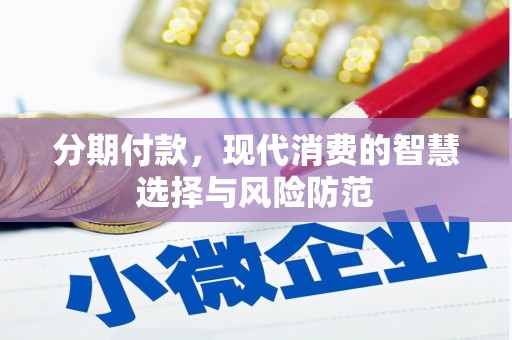 成武分期付款，现代消费的智慧选择与风险防范