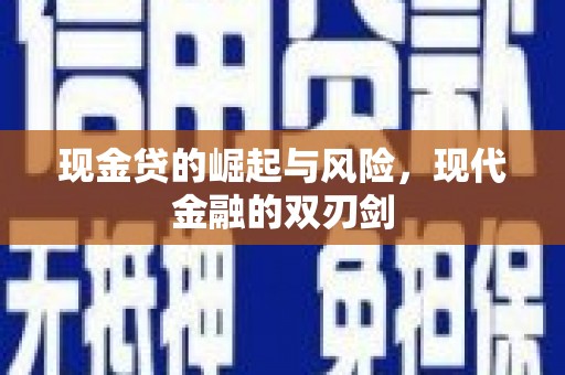 成武现金贷的崛起与风险，现代金融的双刃剑