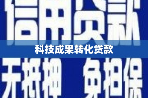成武科技成果转化贷款