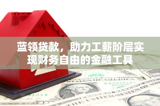 成武蓝领贷款，助力工薪阶层实现财务自由的金融工具