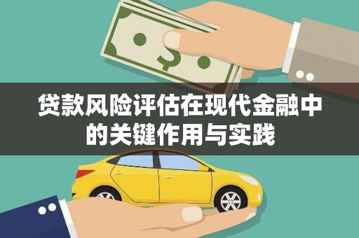 成武贷款风险评估在现代金融中的关键作用与实践