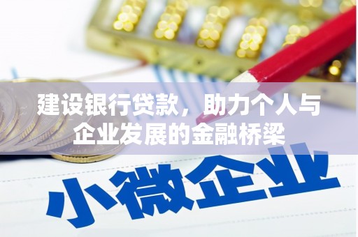 成武建设银行贷款，助力个人与企业发展的金融桥梁