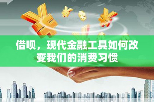 成武借呗，现代金融工具如何改变我们的消费习惯