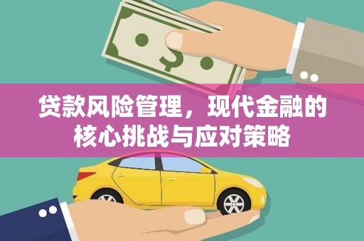 成武贷款风险管理，现代金融的核心挑战与应对策略