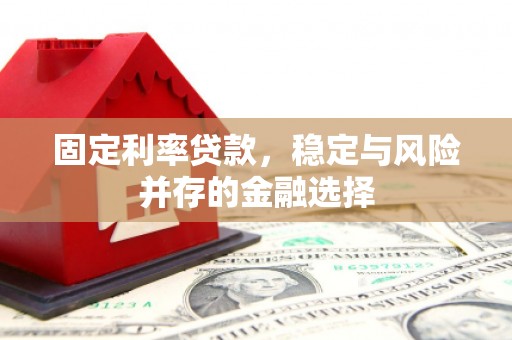 成武固定利率贷款，稳定与风险并存的金融选择