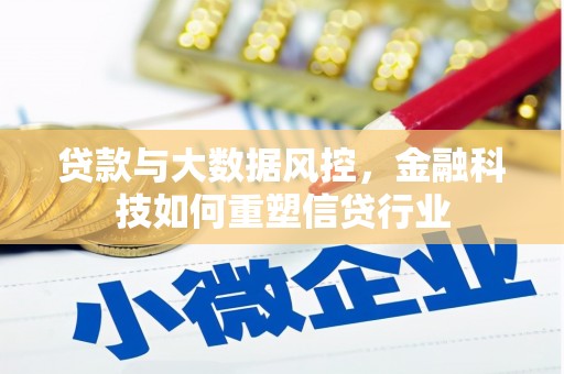 成武贷款与大数据风控，金融科技如何重塑信贷行业