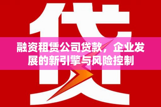 成武融资租赁公司贷款，企业发展的新引擎与风险控制
