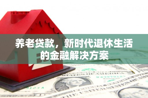 成武养老贷款，新时代退休生活的金融解决方案