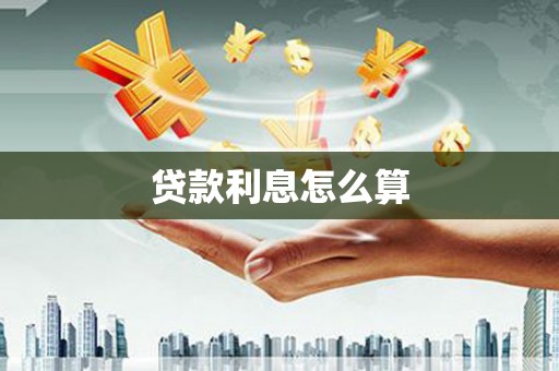 成武贷款利息怎么算