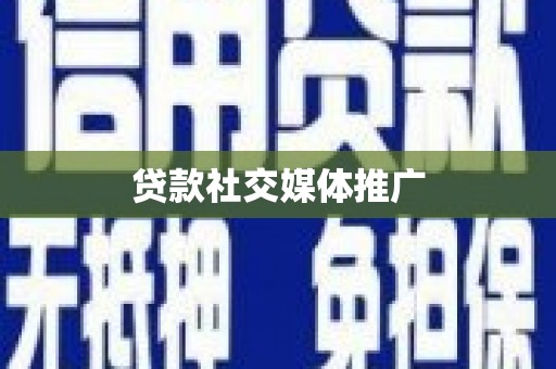 成武贷款社交媒体推广
