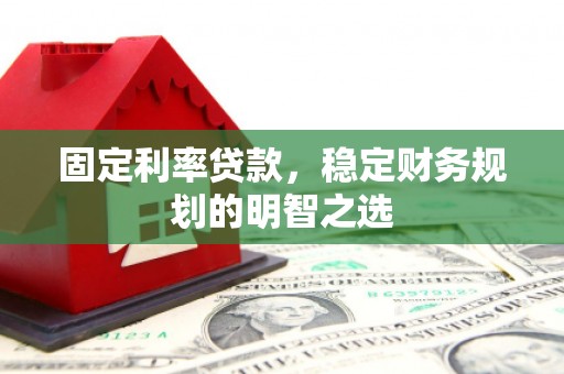 成武固定利率贷款，稳定财务规划的明智之选