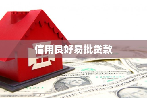 成武信用良好易批贷款